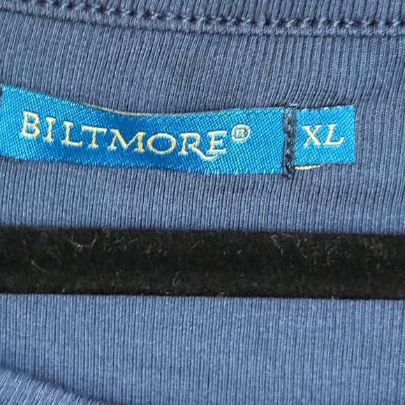 Biltmore Blue Long Sleeve Ribbed Bodysuit XL - Picture 7 of 9